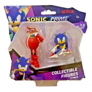 DR. EGGMAN & SONIC Sonic Prime Sonic The Hedgehog 2.5" Figures 2 Pack